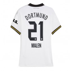 Borussia Dortmund Donyell Malen #21 Tredjedrakt Kvinner 2024-25 Kortermet